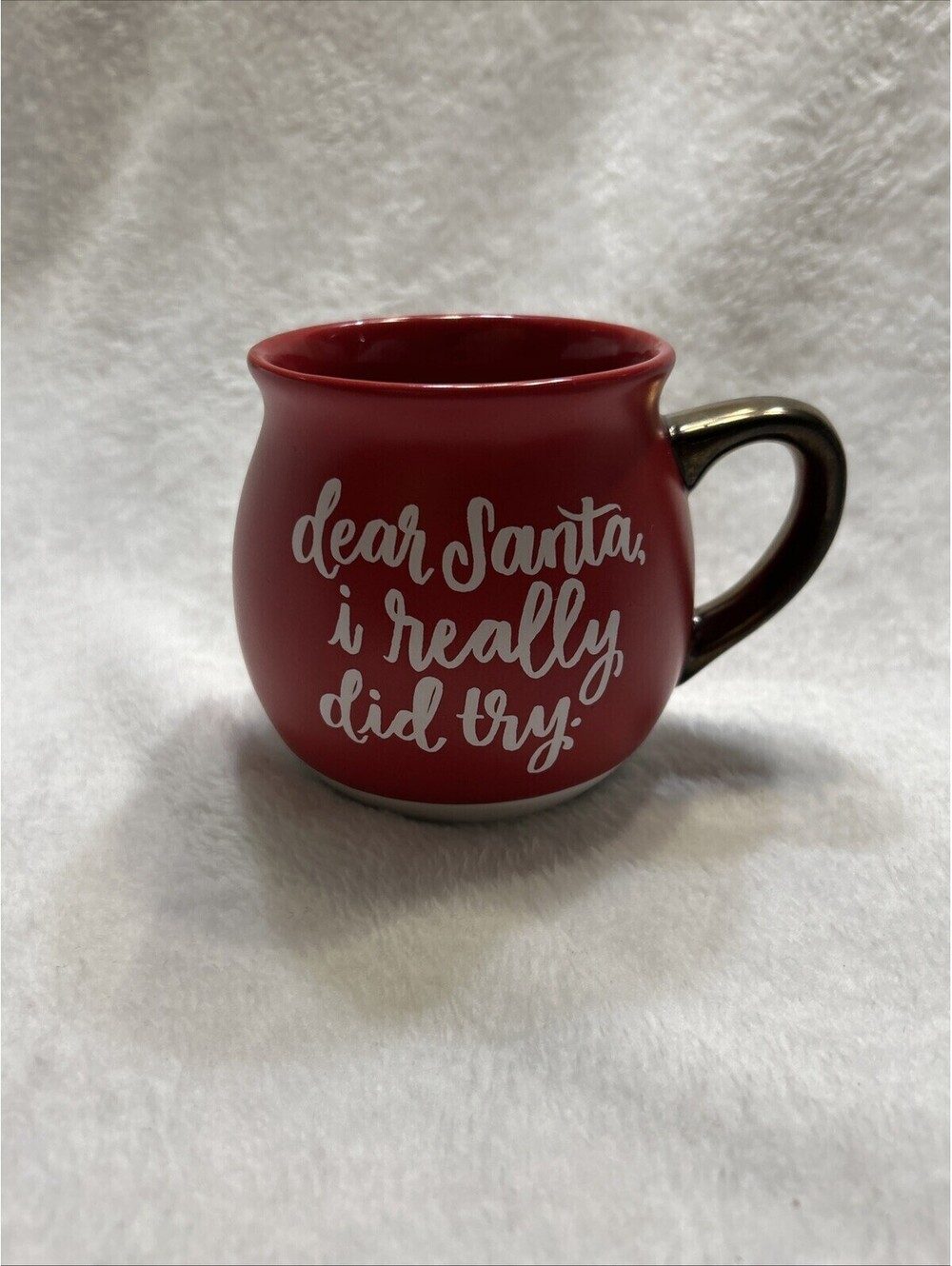 Threshold Dear Santa I Really Did Try Christmas Mug